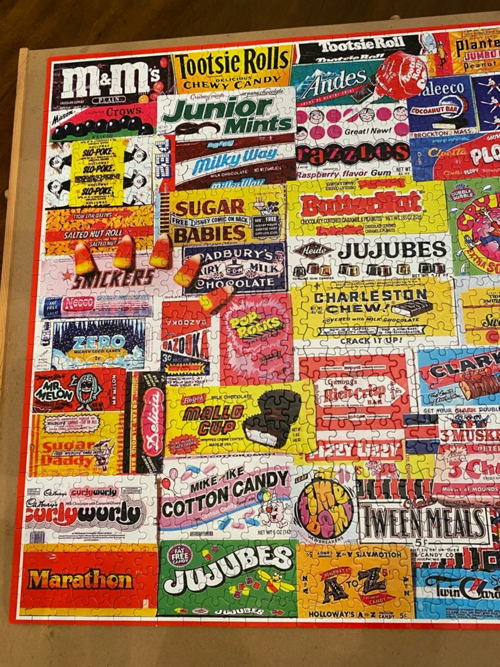 White Mountain • Candy Wrappers 1000 Jigsaw Piece Puzzle - Picture 3 of 5